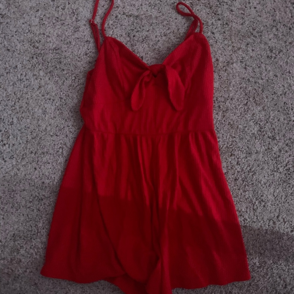 red romper